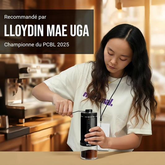 Ceving Moulin à Café Manuel, 60 g Grande Capacité, Meules Coniques en Céramique de Haute Précision, 40 Réglages Externes Sans Effort, Pour Espresso, Café Filtre, Bialetti & Cafetière à piston